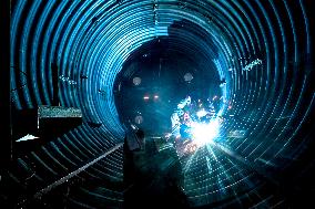 Production of structures for underground hospital